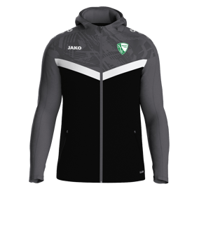 JAKO Iconic Kapuzenjacke Schwarz F801