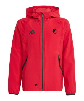 adidas Tiro Travel Windjacke Kids Rot