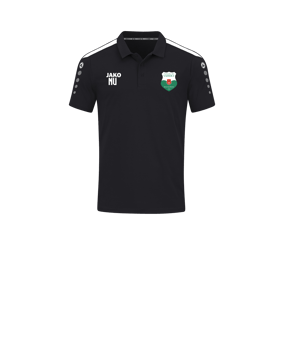JAKO Power Poloshirt Kids Schwarz Weiss F800