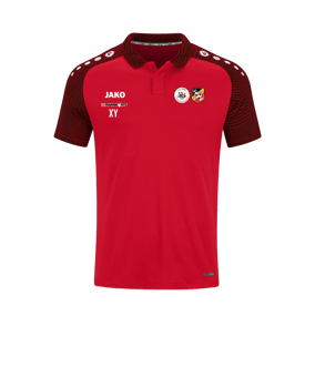 JAKO Performance Poloshirt Rot Schwarz F101