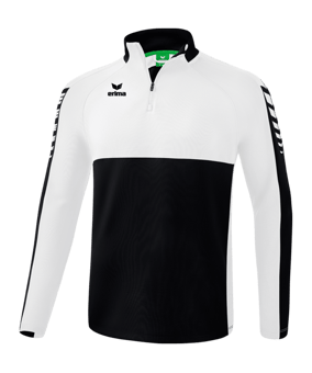 Erima Six Wings Trainingstop Schwarz Weiss - schwarz