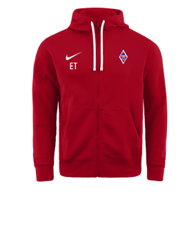 Nike Park 20 Fleece Kapuzenjacke Rot Weiss F657