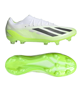 adidas X Crazyfast.1 FG Crazyrush Weiss Schwarz Gelb - weiss