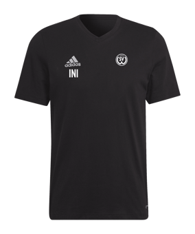 adidas Entrada 22 T-Shirt Schwarz