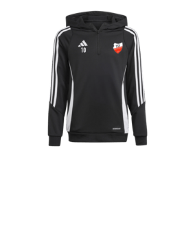 adidas Tiro 24 Hoody Kids Schwarz Weiss