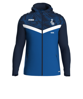 JAKO Iconic Kapuzenjacke Blau F403