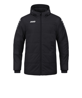 JAKO Team Coach Kapuzenjacke Schwarz F800