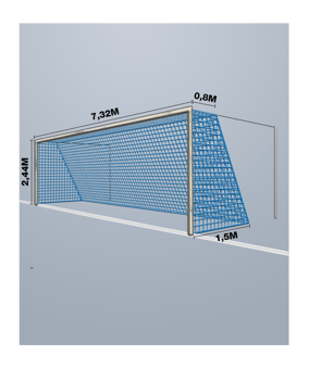 Cawila Tornetz 7,50x2,50m | Tiefe 0,8x1,5m - blau