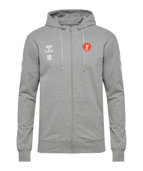 Hummel Go 2.0 Chevron Kapuzenjacke Grau F2006