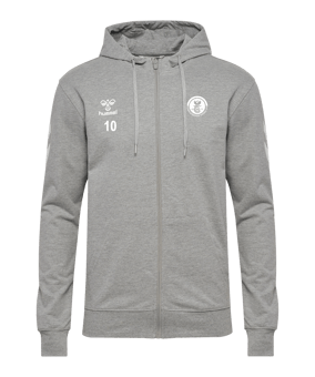Hummel Go 2.0 Chevron Kapuzenjacke Grau F2006