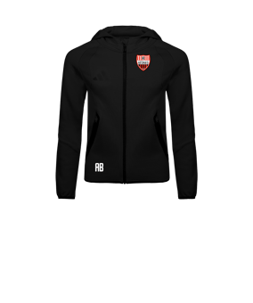 adidas Tiro Travel Hoody Kids Schwarz