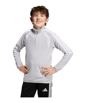 adidas Tiro 26 League Training Zip Top Kinder Grau - grau