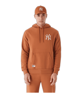 New Era New York Yankees MLB League Essentials Oversized Hoody Braun - braun