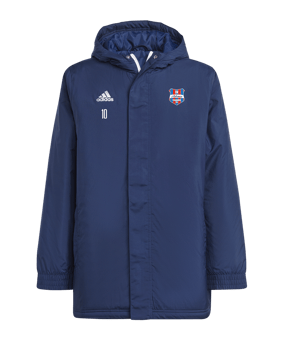adidas Entrada 22 Stadium Jacke Kids Blau