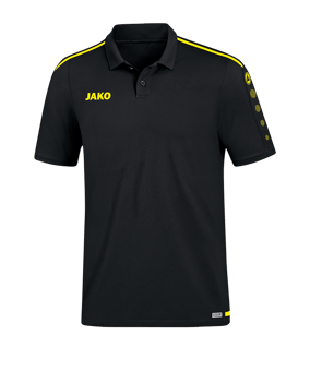 JAKO Striker 2.0 Poloshirt Schwarz Gelb F33 - schwarz