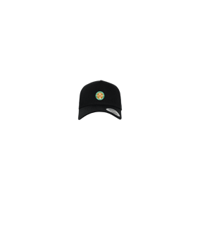 Merch 5 Panel Curved Snapback Cap Schwarz | #logo