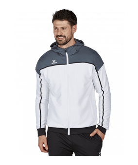 Erima Change by Kapuzenjacke Weiss Grau - weiss