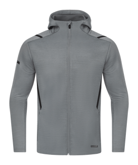 JAKO Challenge Freizeit Kapuzenjacke Grau F531 - grau