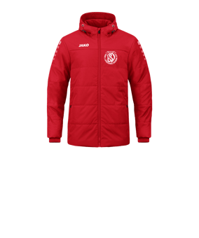 JAKO Team Coach Kapuzenjacke Kids Rot F100