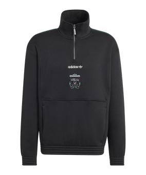 adidas FC Liverpool EQT Half Zip Top Nero - nero
