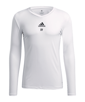 adidas Team Base Top langarm Weiss