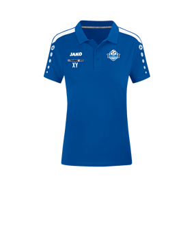 JAKO Power Poloshirt Damen Blau Weiss F400