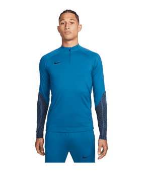 Nike Strike HalfZip Sweatshirt Blau Schwarz F457 - blau