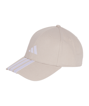 adidas 3 Stripes Baseball Cap Beige - beige