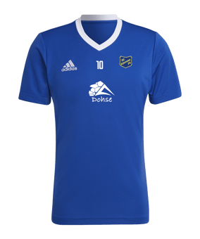 adidas Entrada 22 Trikot Blau Weiss