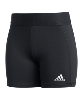 adidas Techfit Volleyball Short Schwarz Weiss - schwarz
