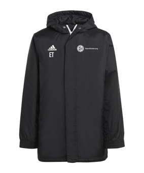 adidas Entrada 22 Stadium Jacke Kids Schwarz