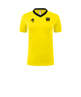 Maillot adidas Entrada 22 femmes jaune noir 