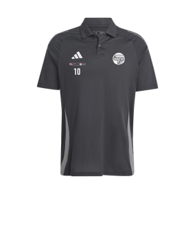 adidas Tiro 24 Comp Poloshirt Schwarz Grau