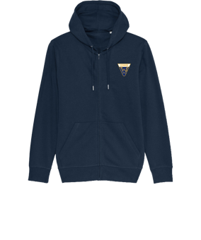 Merch Connector Zip-Hoodie French Navy | #justlogo4c