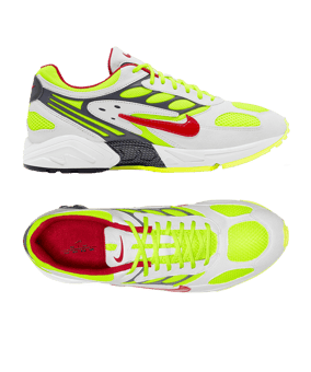 Nike Air Ghost Racer Sneaker Weiss Gelb F100 - weiss