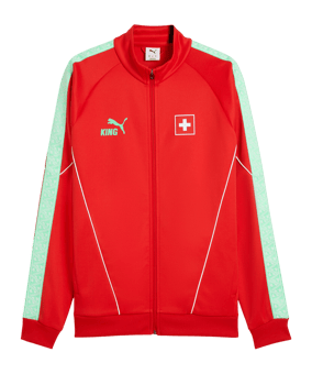 PUMA SFV Schweiz King Anthem Jacke Rot F05 - rot