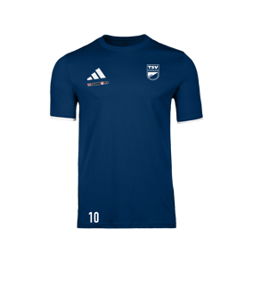 adidas Entrada 26 Baumwoll-Shirt Dunkelblau