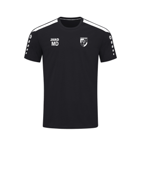 JAKO Power T-Shirt Schwarz Weiss F800