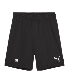 PUMA teamGOAL Short Kids Schwarz Weiss F03