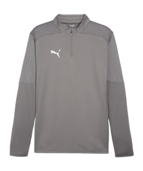 PUMA teamFINAL Training 1/4 Zip Sweatshirt F13 - grau