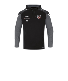 JAKO Performance Hoody Kids Schwarz Grau F804