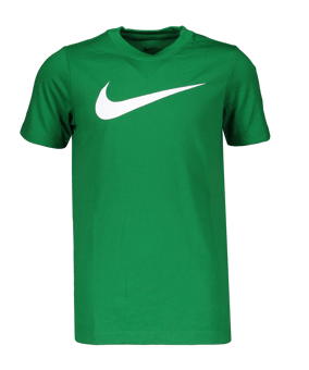 Nike Park 20 Swoosh T-Shirt Kids Grün Weiss F302 - gruen
