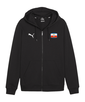 PUMA teamGOAL Casuals Kapuzenjacke Schwarz F03