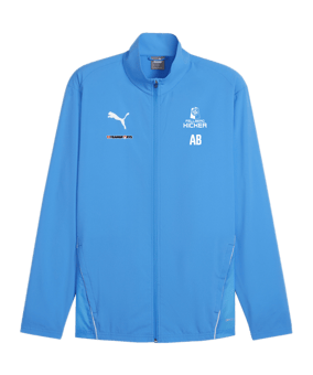 PUMA teamGOAL Sideline Jacke Blau F02