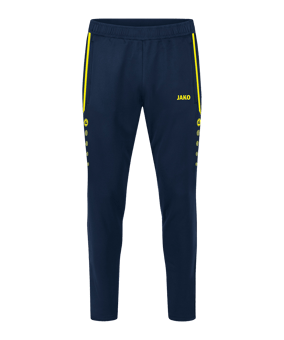 JAKO Allround Trainingshose Damen Blau Gelb F904 - blau