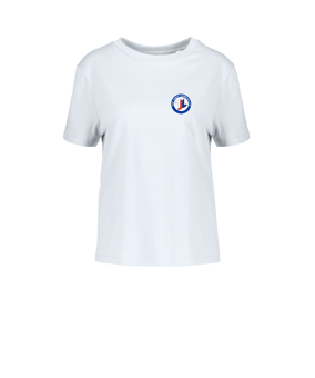 Merch Muser T-Shirt Women White | #justlogo4c