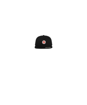 Merch 5 Panel Classic Snapback Cap Black Black | #logo4c