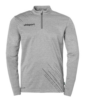 uhlsport Score 26 1/4 Zip Top Grau Schwarz F05 - grau