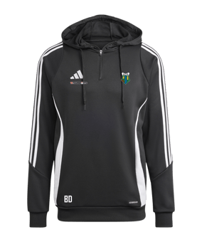 adidas Tiro 24 Hoody Schwarz Weiss 