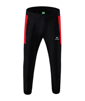 Erima Six Wings Präsentationshose Kids Schwarz Rot - schwarz